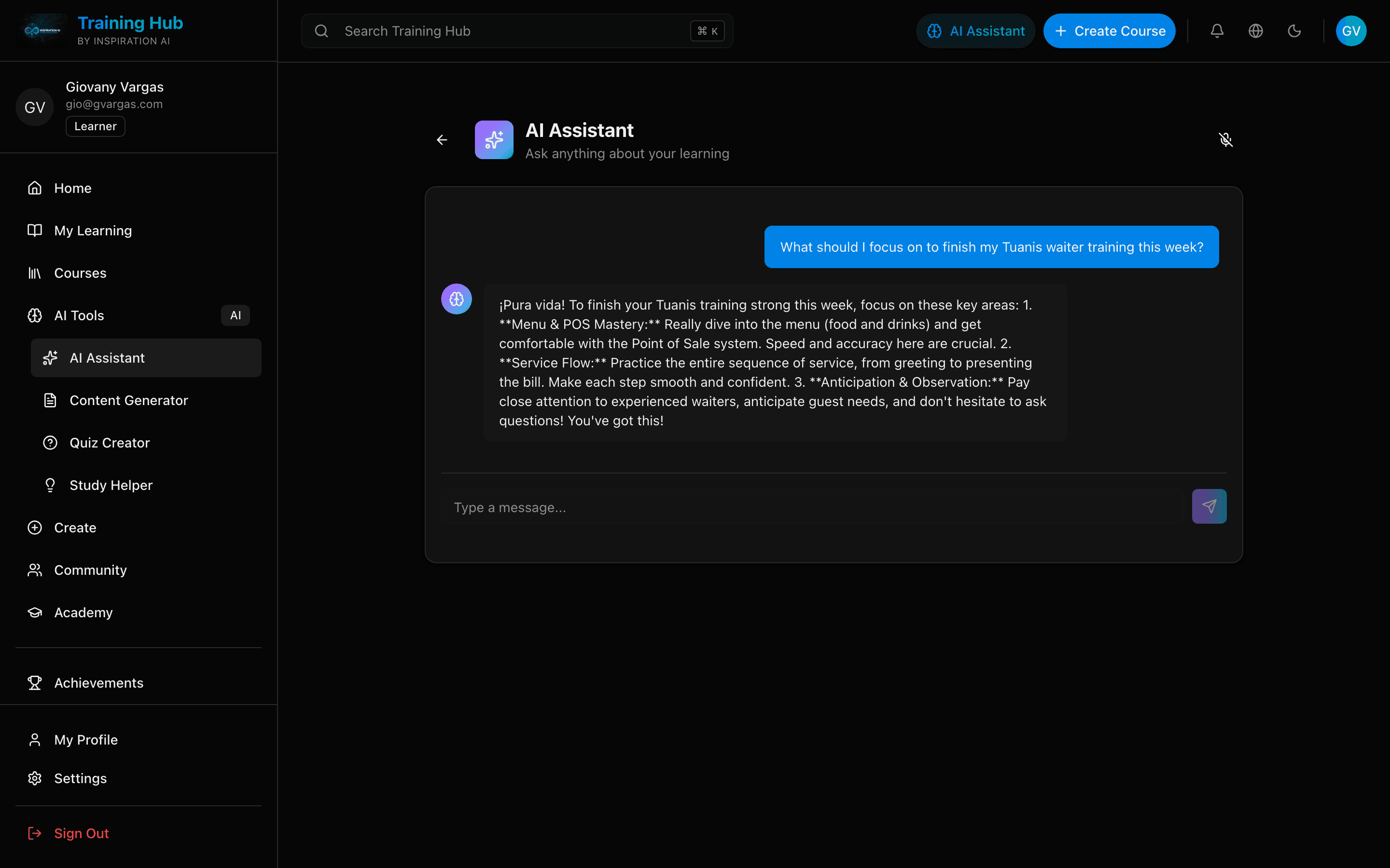 AI-Powered Learning Assistant
